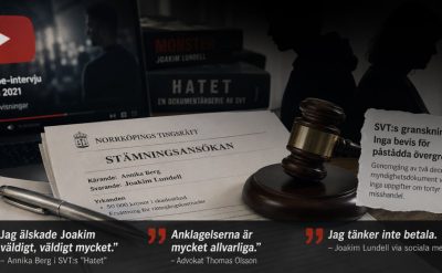 Joakim Lundells stäms av sin mamma