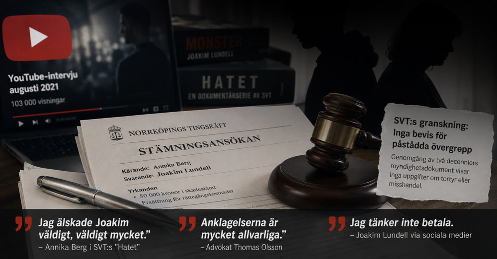 Joakim Lundells stäms av sin mamma